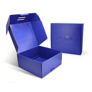 Ingyenes minta egyéni logó rózsaszín színes kozmetikai hullámosított postafiók