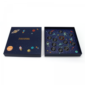 Testreszabott rózsaszín fedél és alapvető luxus Valentin hajkarton papír díszdobozban