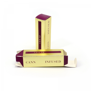 Kozmetikai összecsukható karton újrahasznosított papír ajándék egyedi rúzs szempillaspirál körömlakk olaj csomagoló doboz